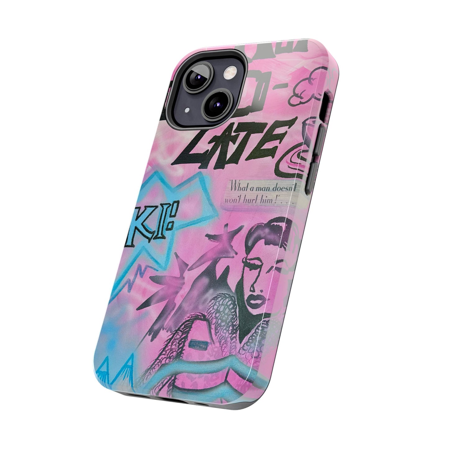 "avant le ski" airbrush iPhone case