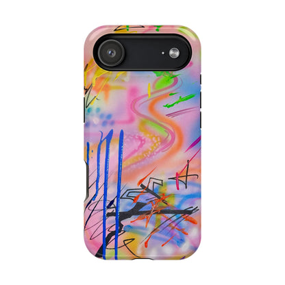 MagSafe "neon haze" airbrush iPhone case
