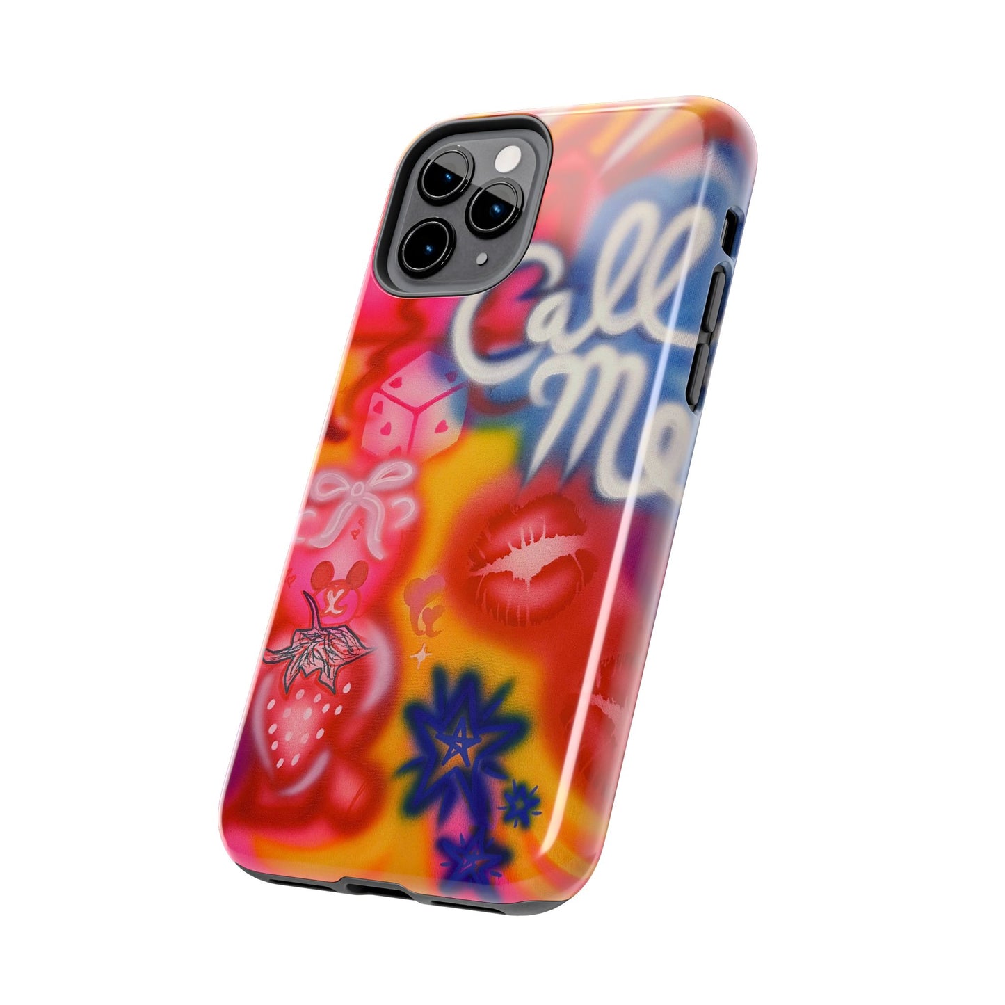 "CALL ME!" airbrush iPhone case
