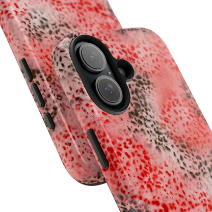 "red cheetah" airbrush iPhone case