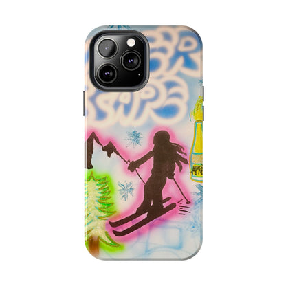 "winter escape" airbrush iPhone case