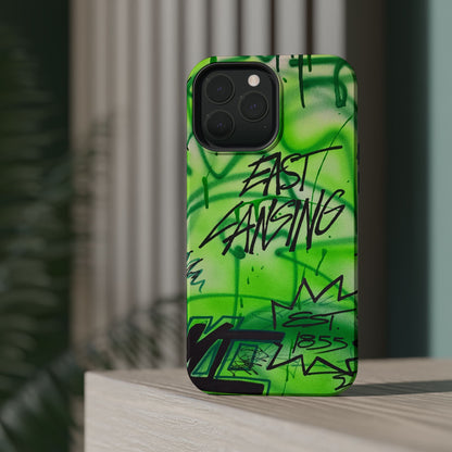 MagSafe "east lansing, mi" airbrush iPhone case