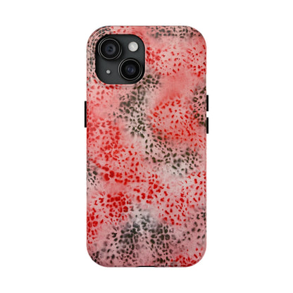 "red cheetah" airbrush iPhone case