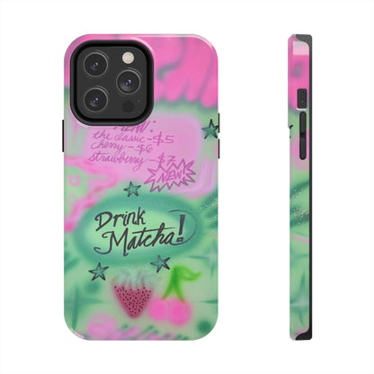 "matcha!" airbrush iPhone case