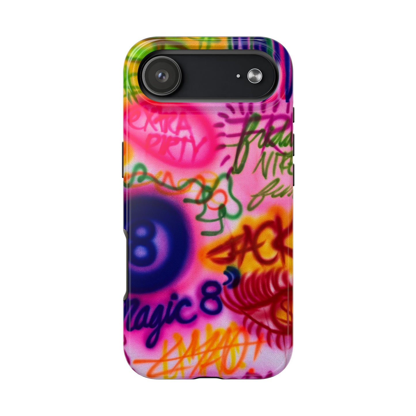 "colorful chaos" airbrush iPhone case