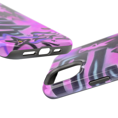 MagSafe "neon nights" airbrush iPhone case