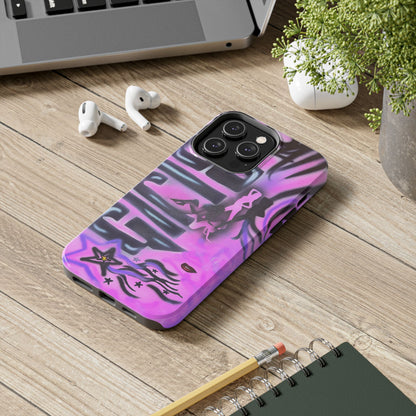 "neon nights" airbrush iPhone case