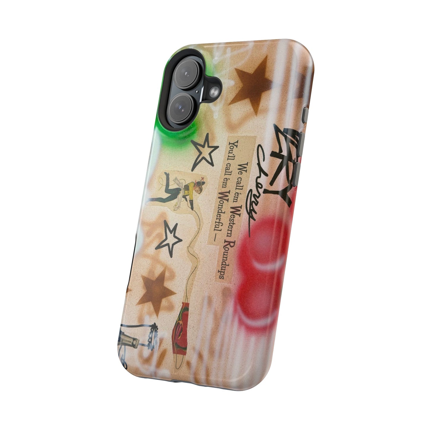MagSafe "very cherry" airbrush iPhone case