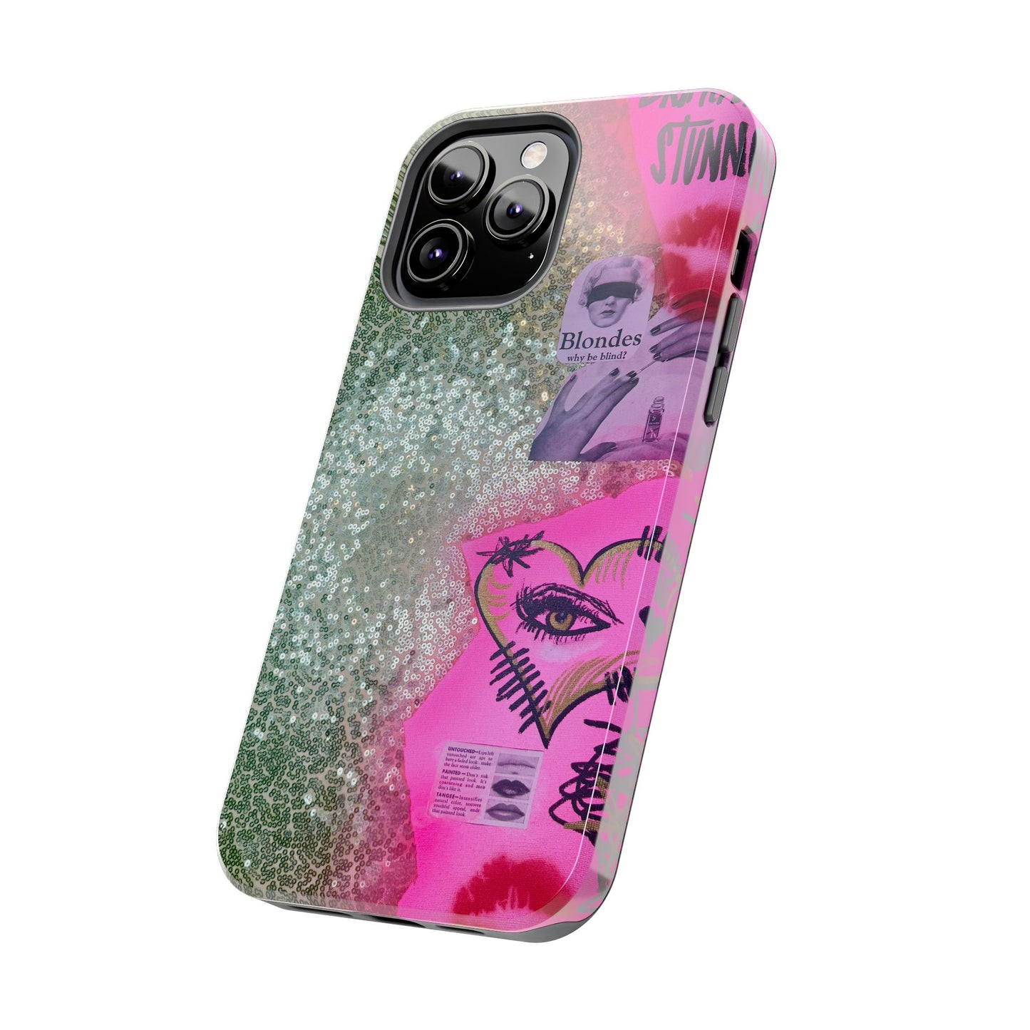 "glitter gloss" airbrush iPhone case