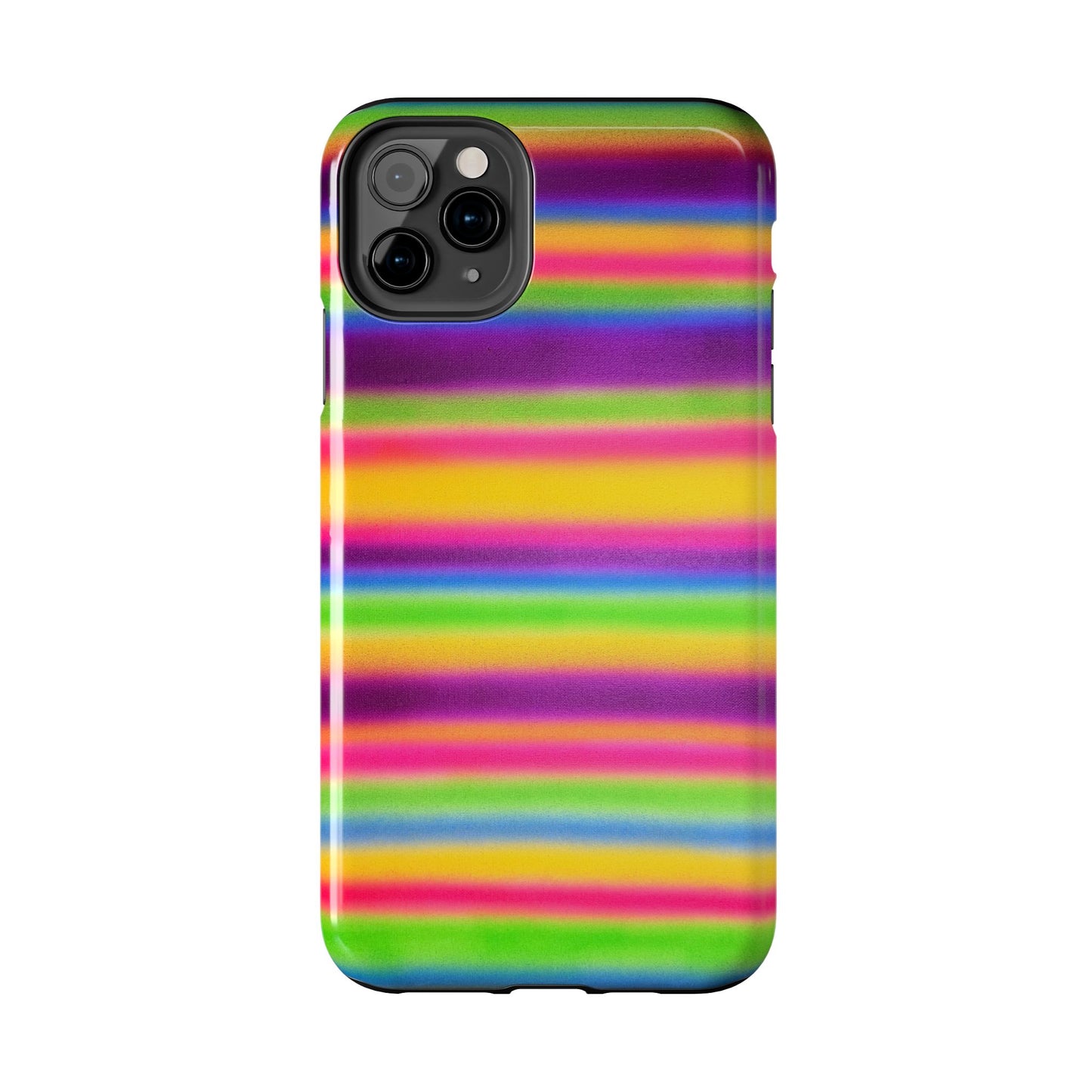 "colorful stripes" airbrush iPhone case