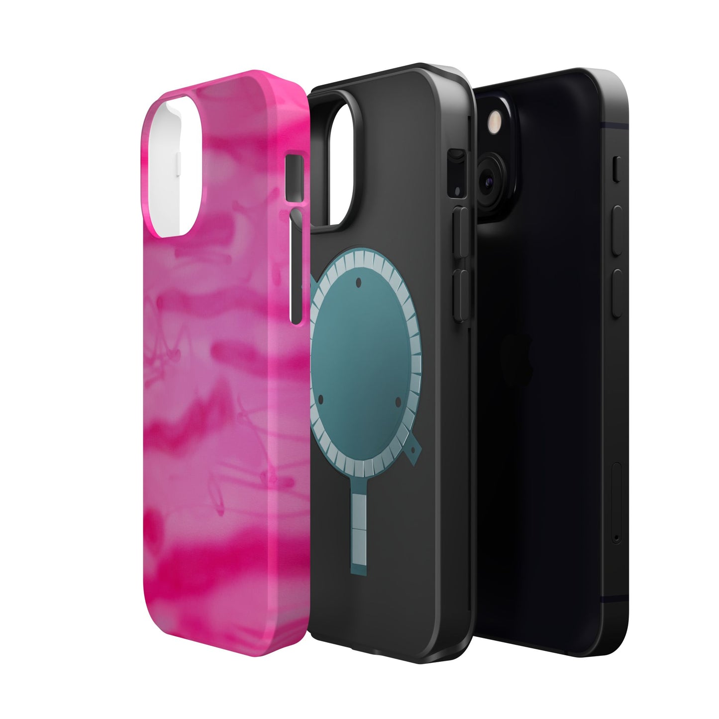 MagSafe "pink camo" airbrush iPhone case