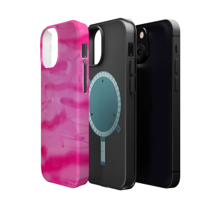 MagSafe "pink camo" airbrush iPhone case