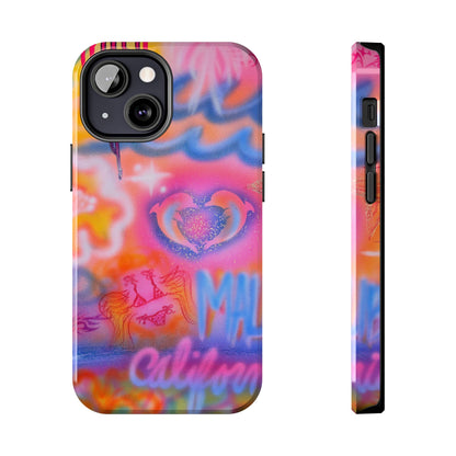 "mornings in malibu" airbrush iPhone case