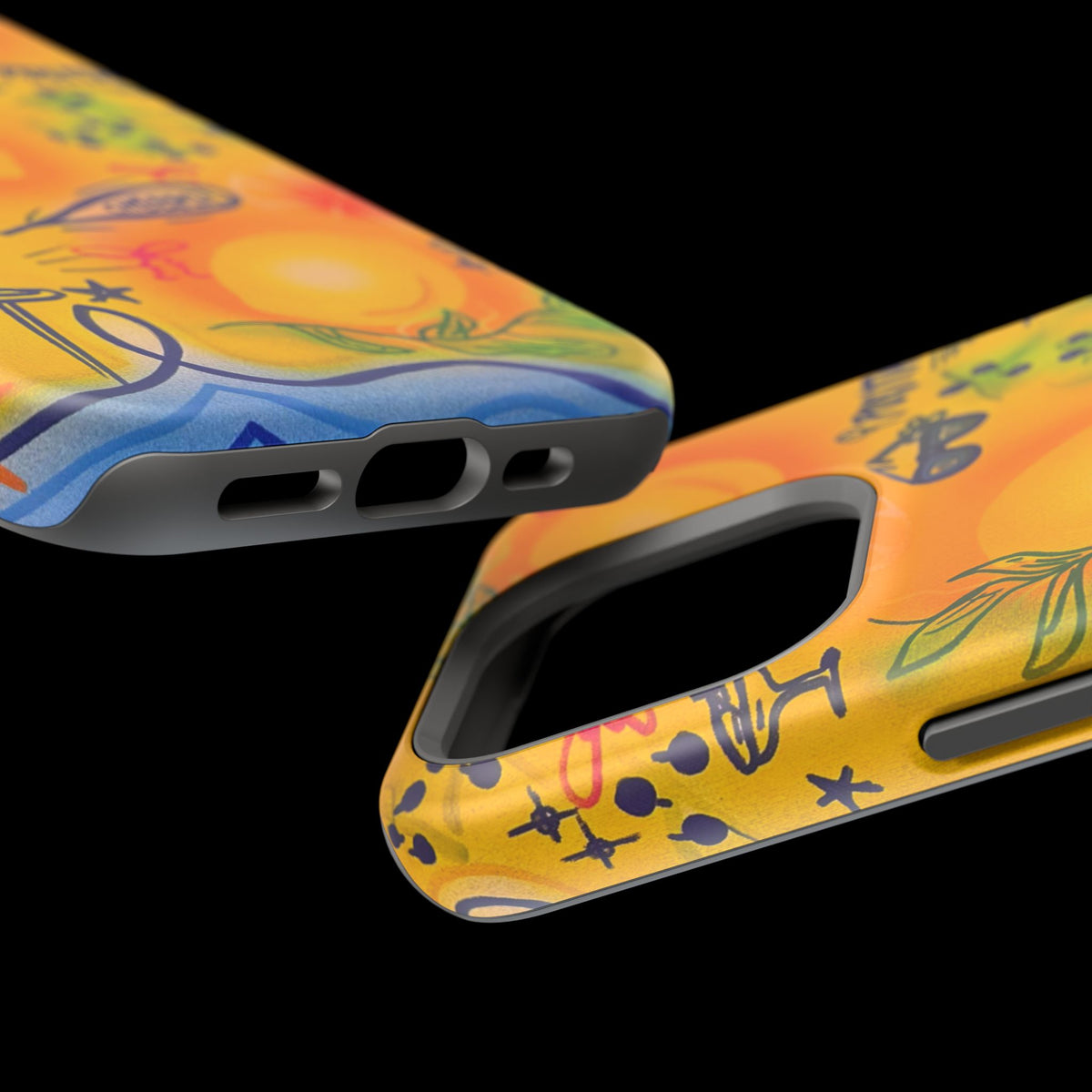MagSafe Airbrush iPhone Hülle „citrus coastline“