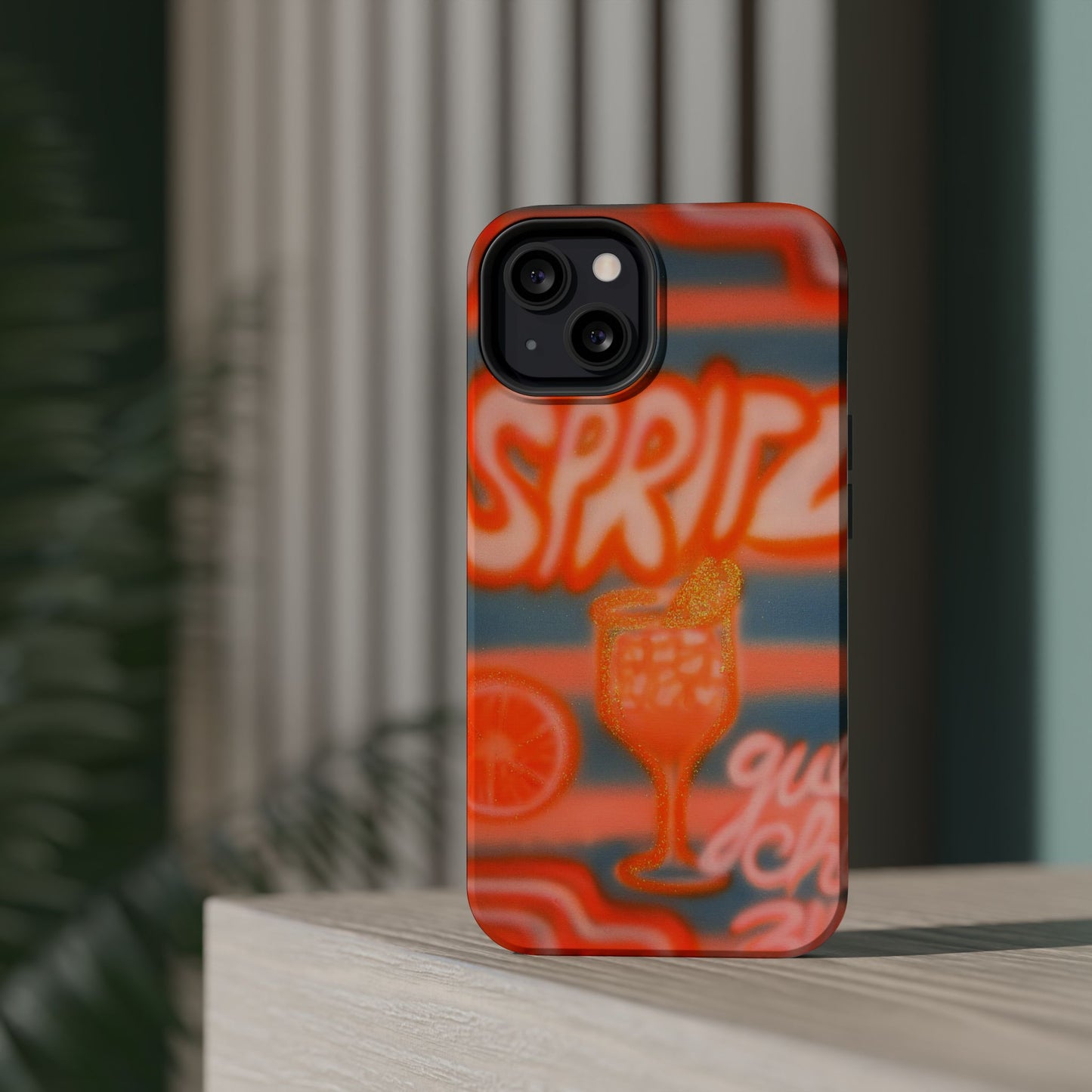 MagSafe "aperol spritz pt. 2" airbrush iPhone case