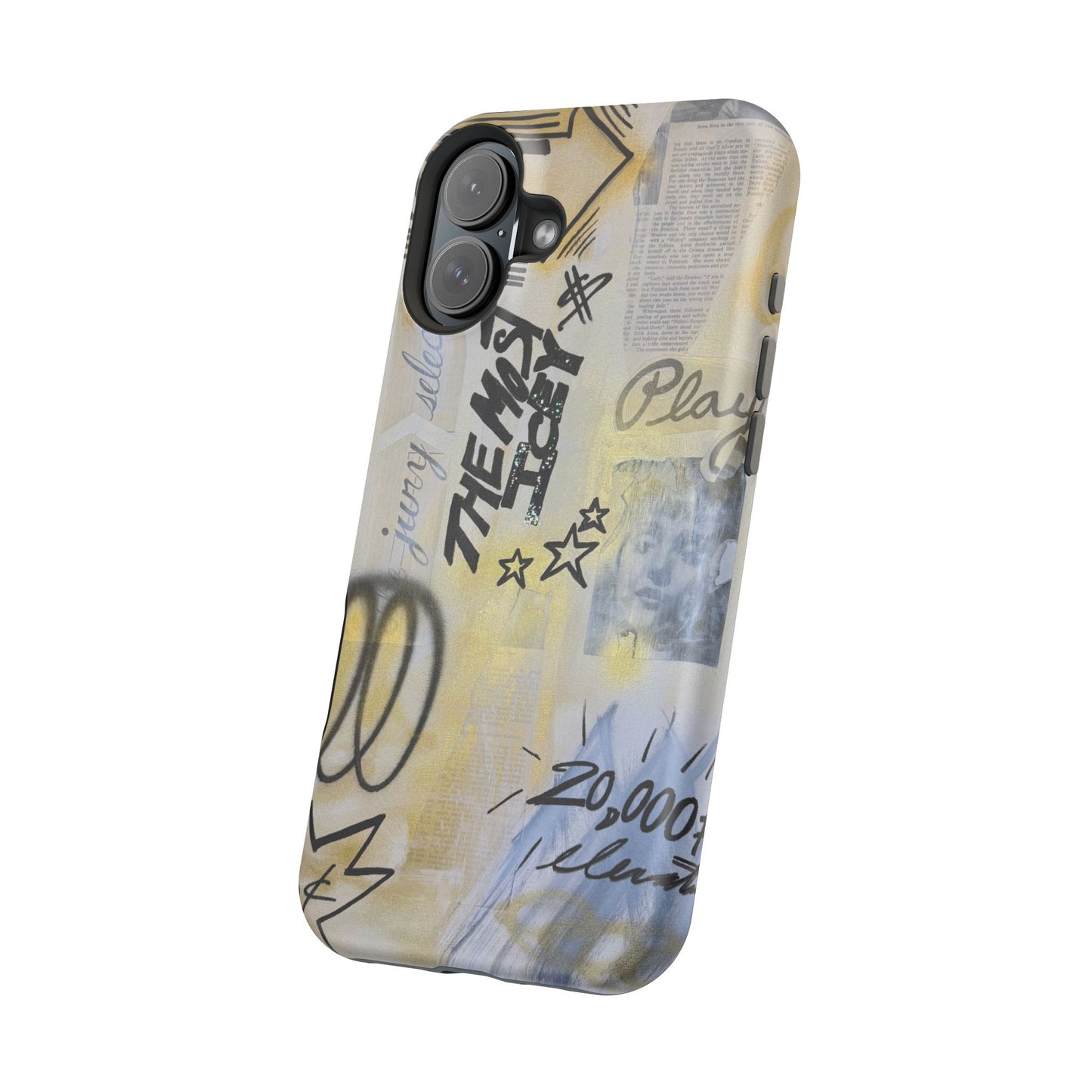 MagSafe "golden glacier" airbrush iPhone case