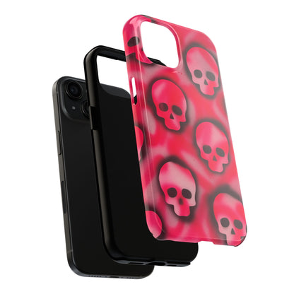 "pink skully" airbrush iPhone case