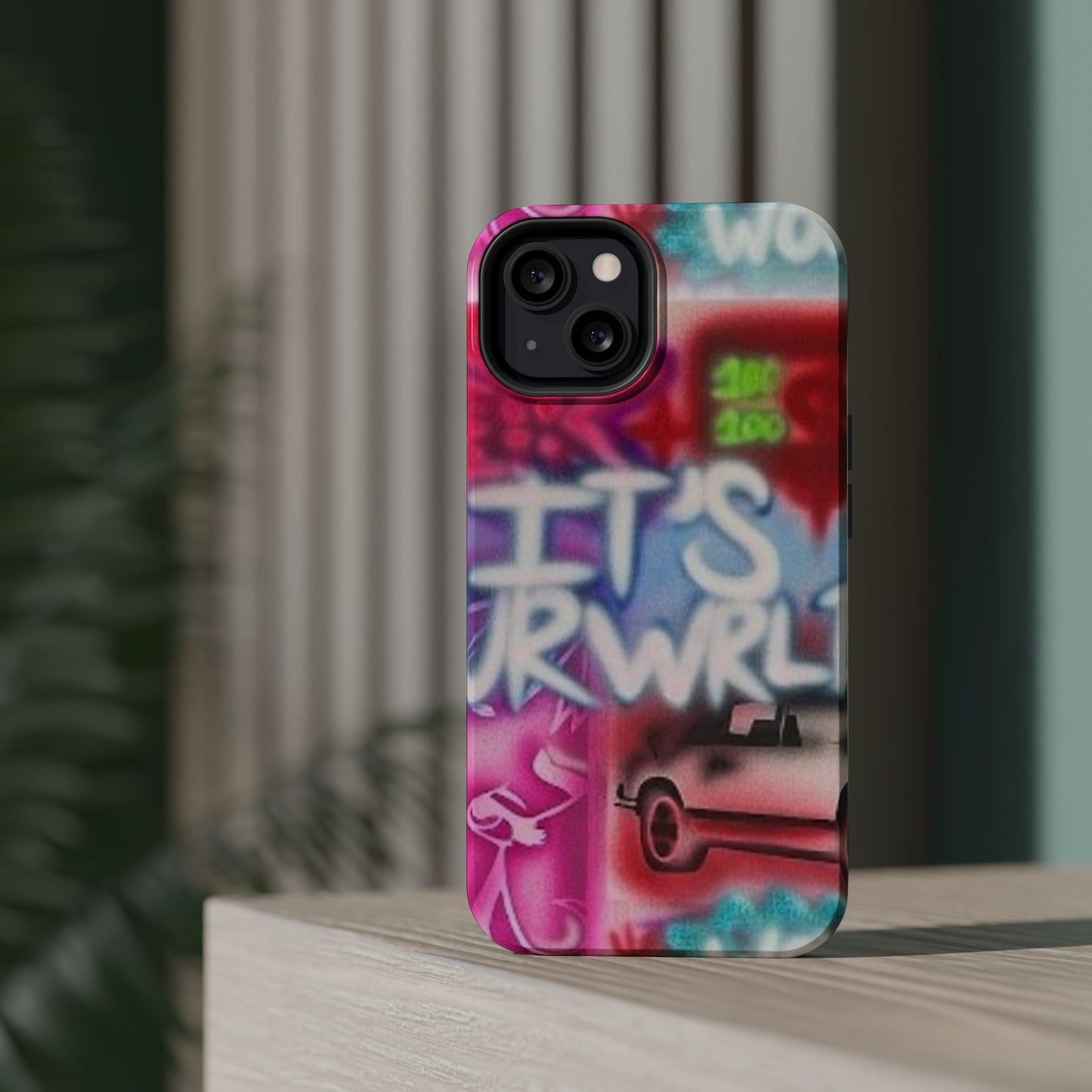 MagSafe „its ur WRLD“ Airbrush iPhone Hülle