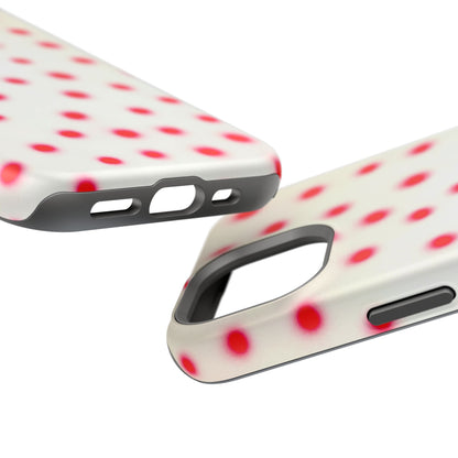 MagSafe "vanilla cherry polka dot" airbrush iPhone case