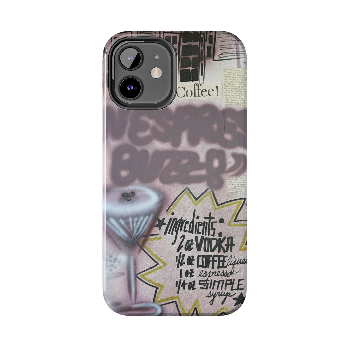 "espresso martini" airbrush iPhone case
