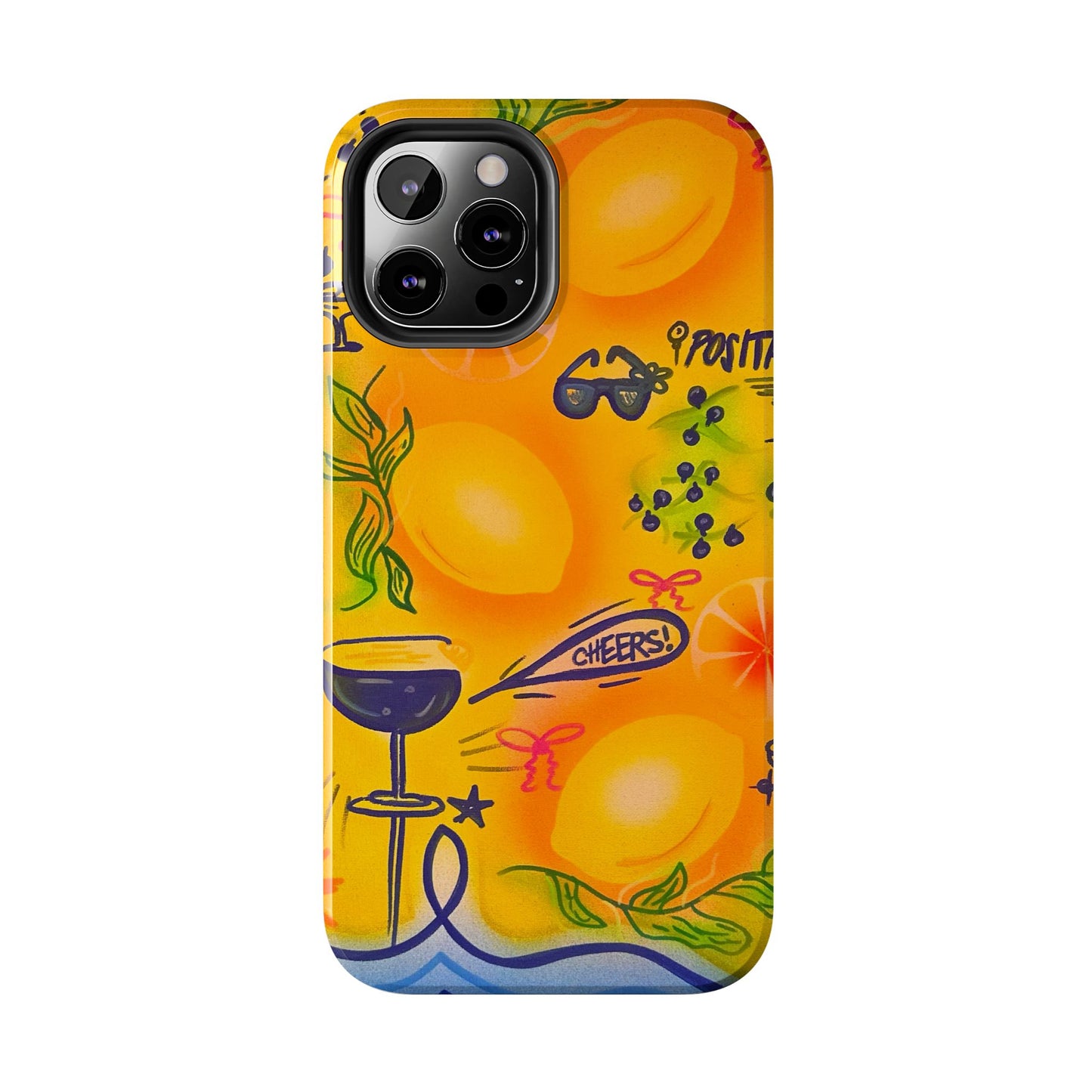 "citrus coastline" airbrush iPhone case