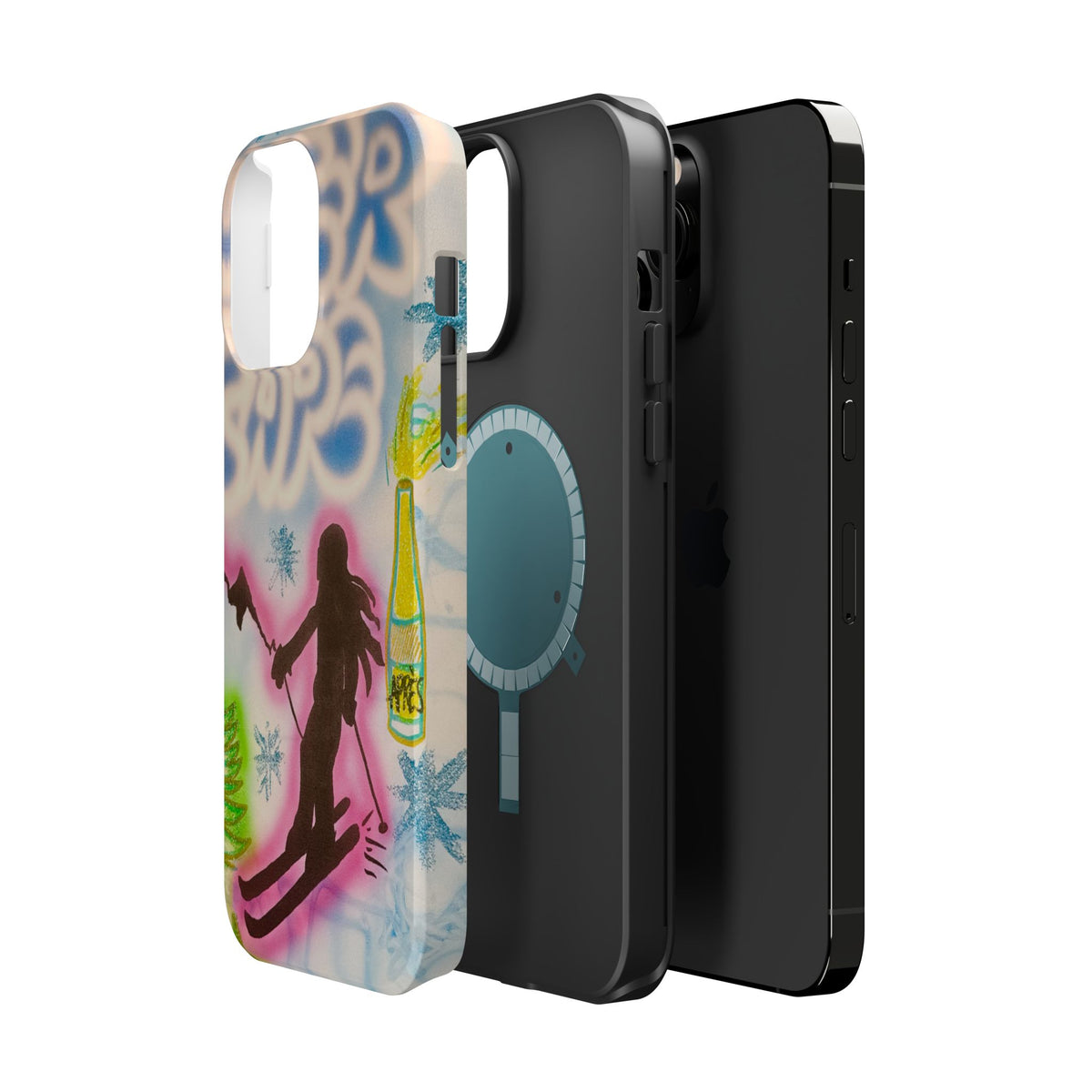 MagSafe "winter escape" airbrush iPhone case