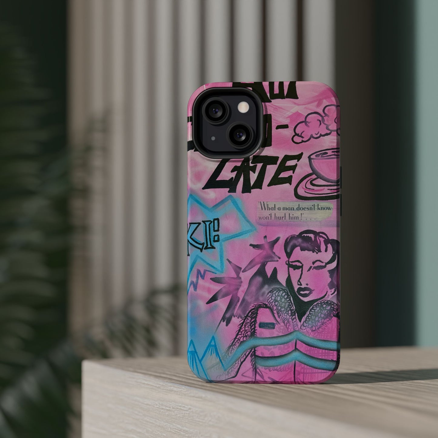 MagSafe "avant le ski" airbrush iPhone case