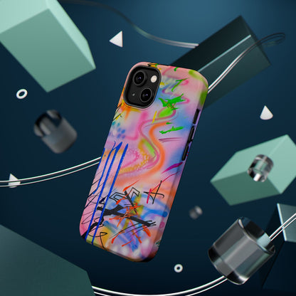 MagSafe "neon haze" airbrush iPhone case