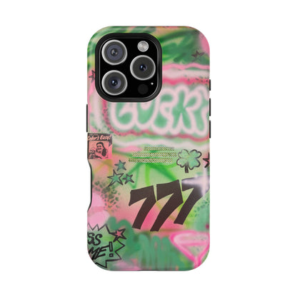 MagSafe "so lucky" airbrush iPhone case
