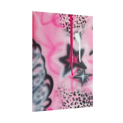 "pink cheetah" airbrush rolled print