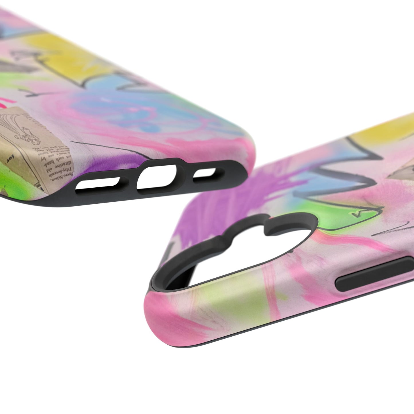 MagSafe "pastel static" airbrush iPhone case
