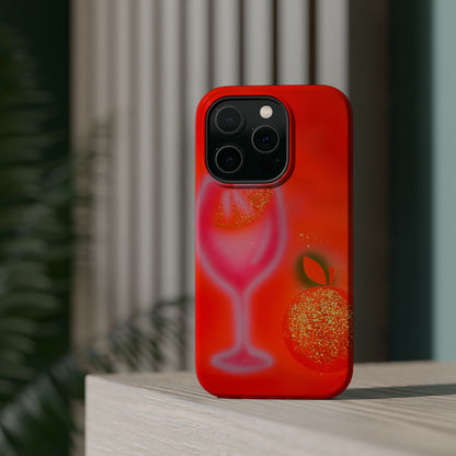 MagSafe "aperol spritz" airbrush iPhone case