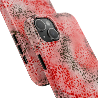 "red cheetah" airbrush iPhone case