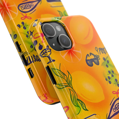 "citrus coastline" airbrush iPhone case