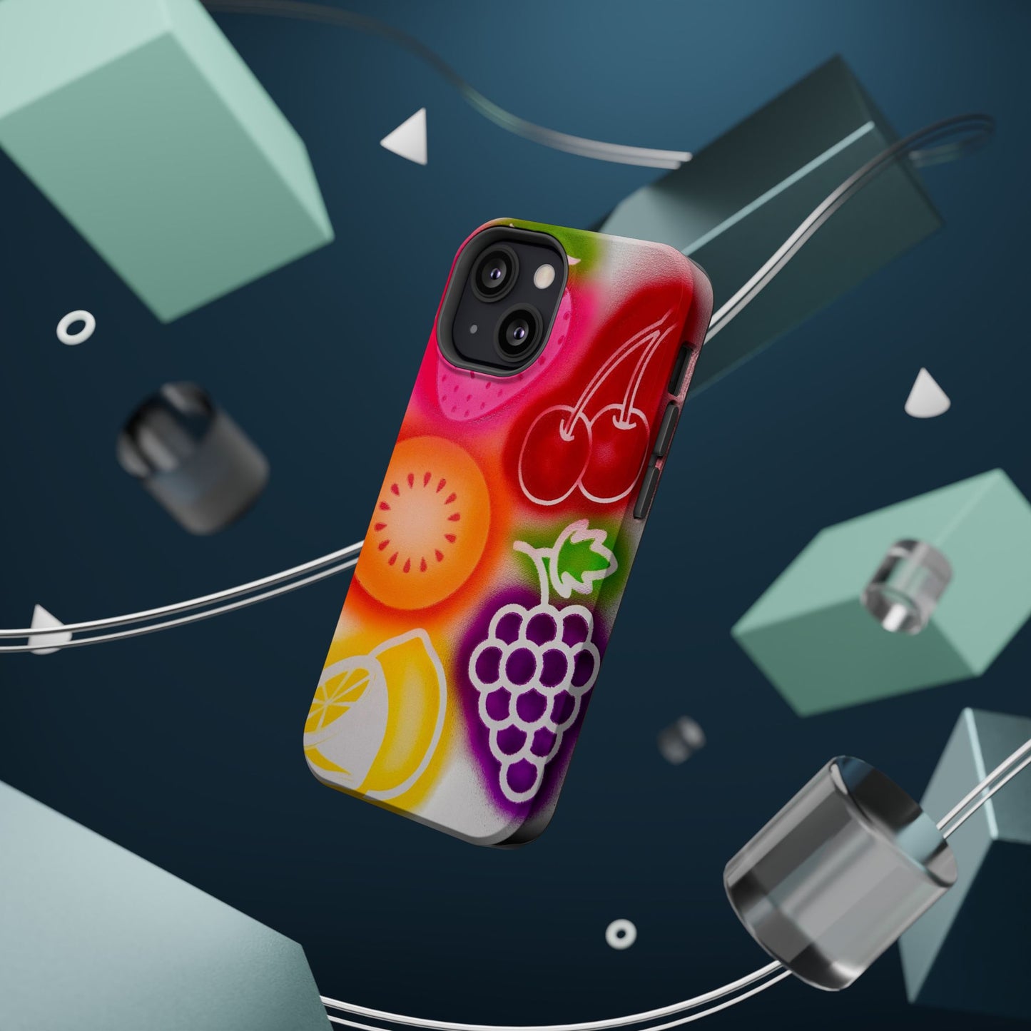 MagSafe "Beeren-süß" Airbrush iPhone-Hülle
