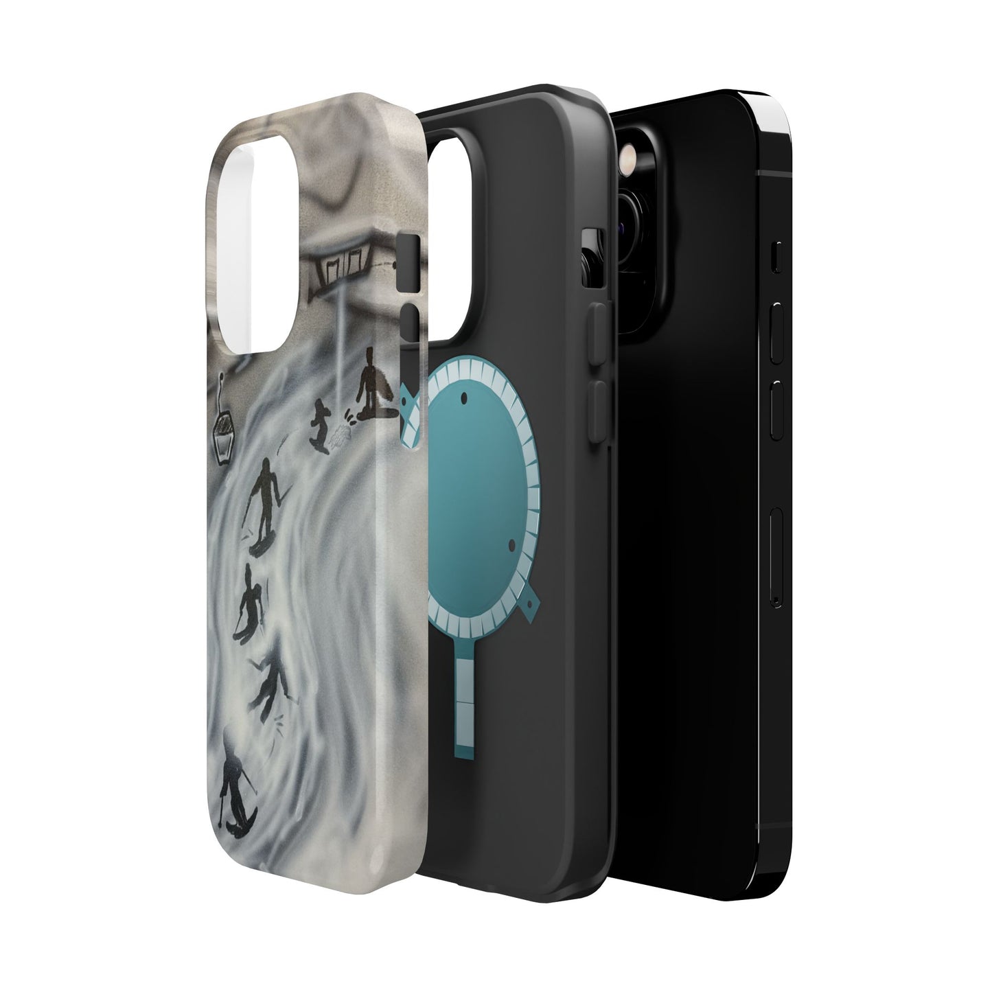 MagSafe "arctic avalanche" airbrush iPhone case