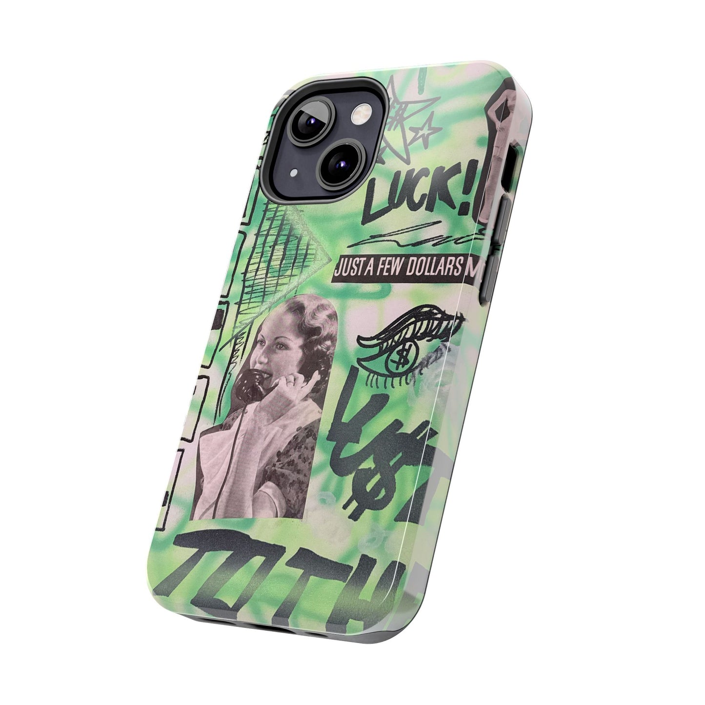 "lust over luck" airbrush iPhone case