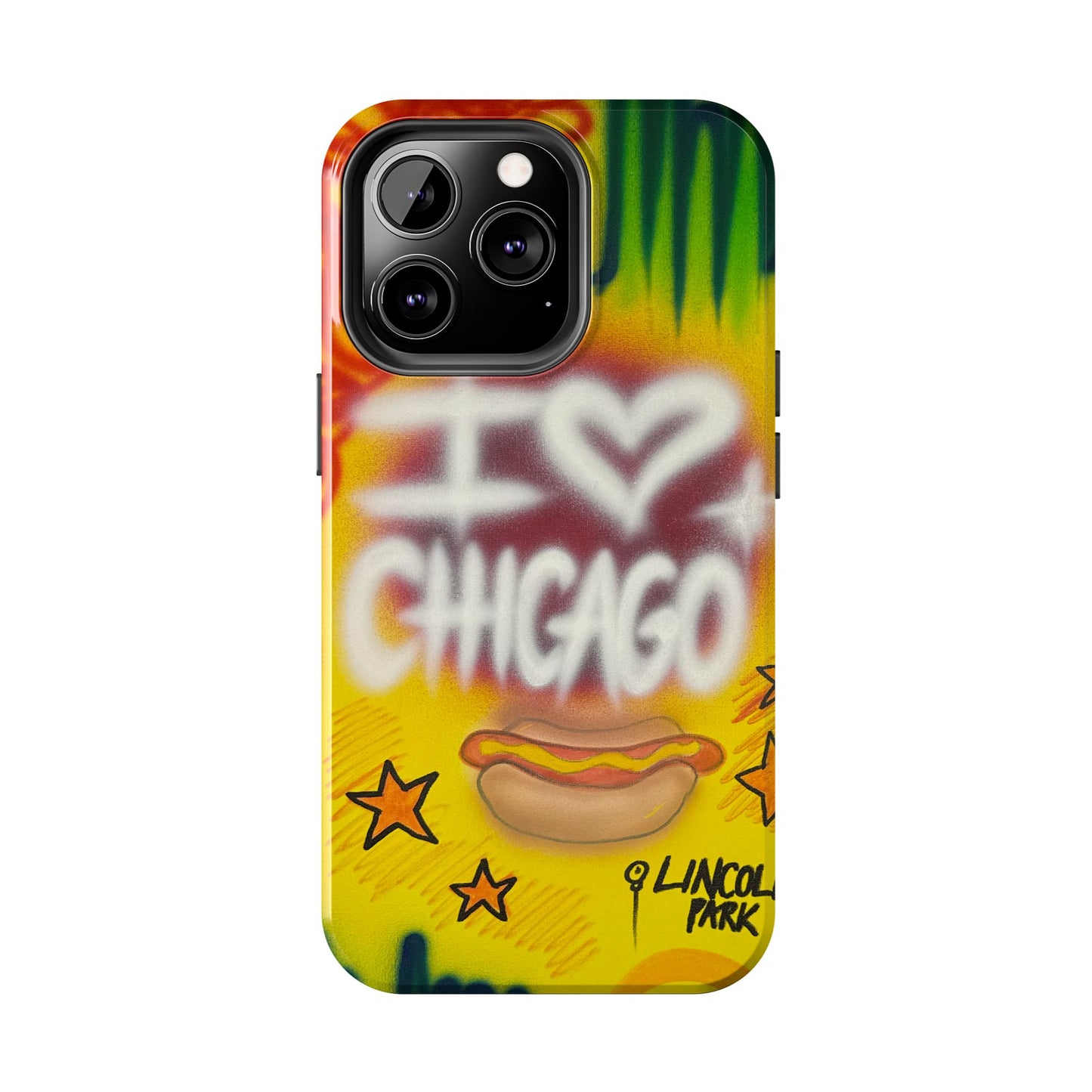 "chicago" airbrush iPhone case