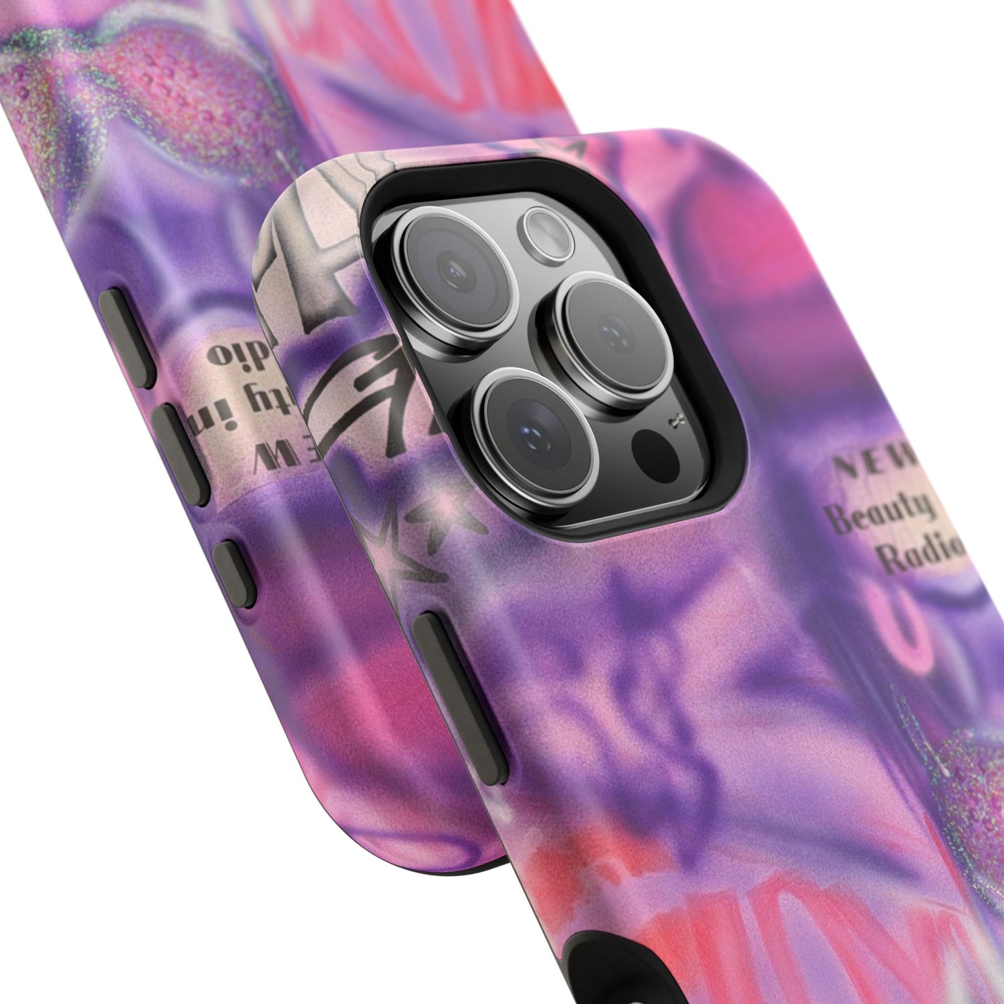 MagSafe "mic check" airbrush iPhone case