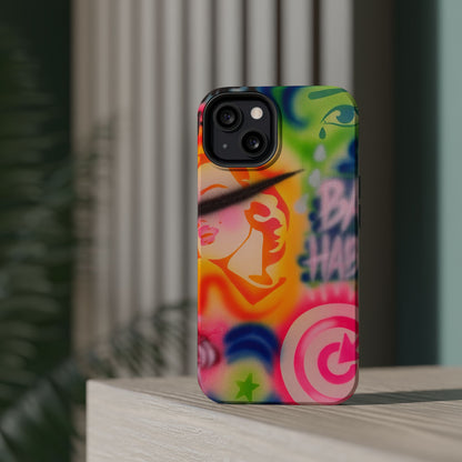MagSafe „schlechte Angewohnheiten“ Airbrush iPhone Hülle