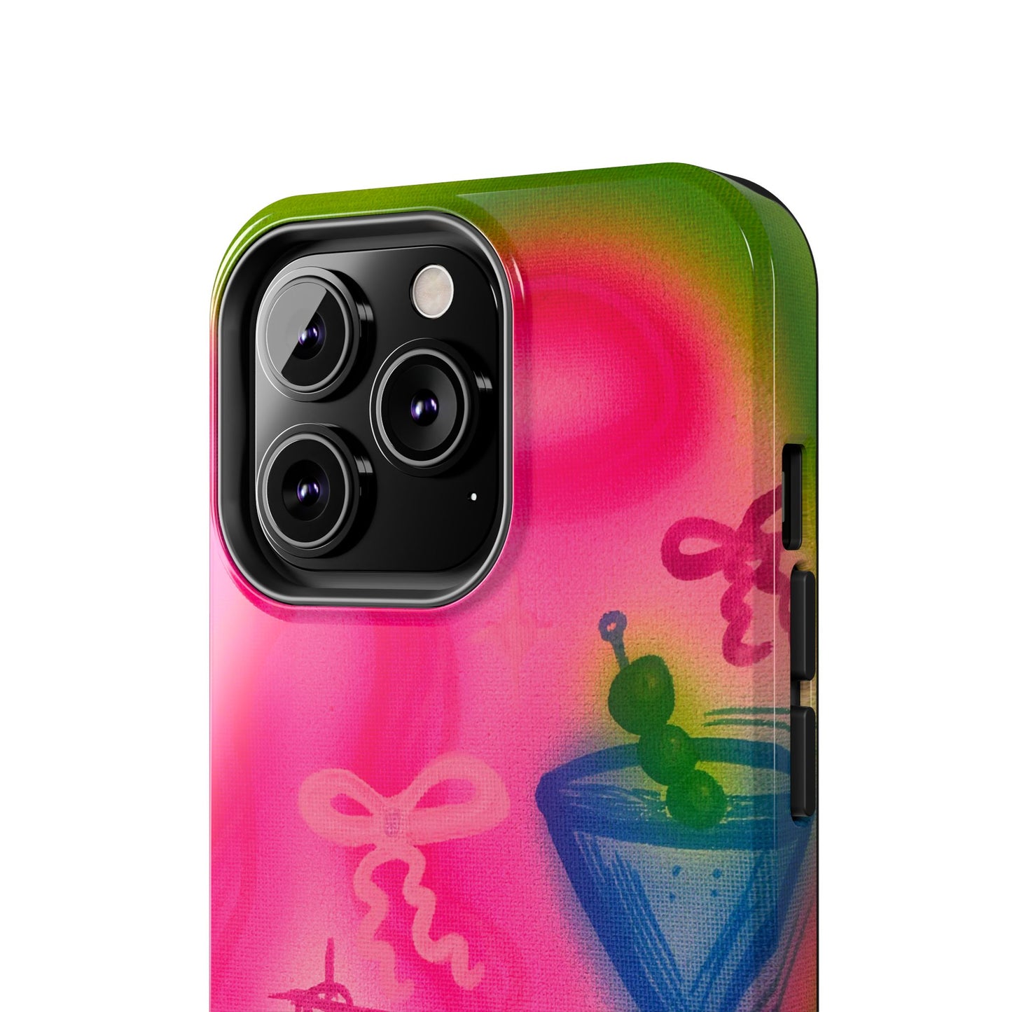 "bow martini" airbrush iPhone case