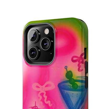 "bow martini" airbrush iPhone case