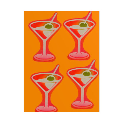 "shaken, not stirred" airbrush rolled print