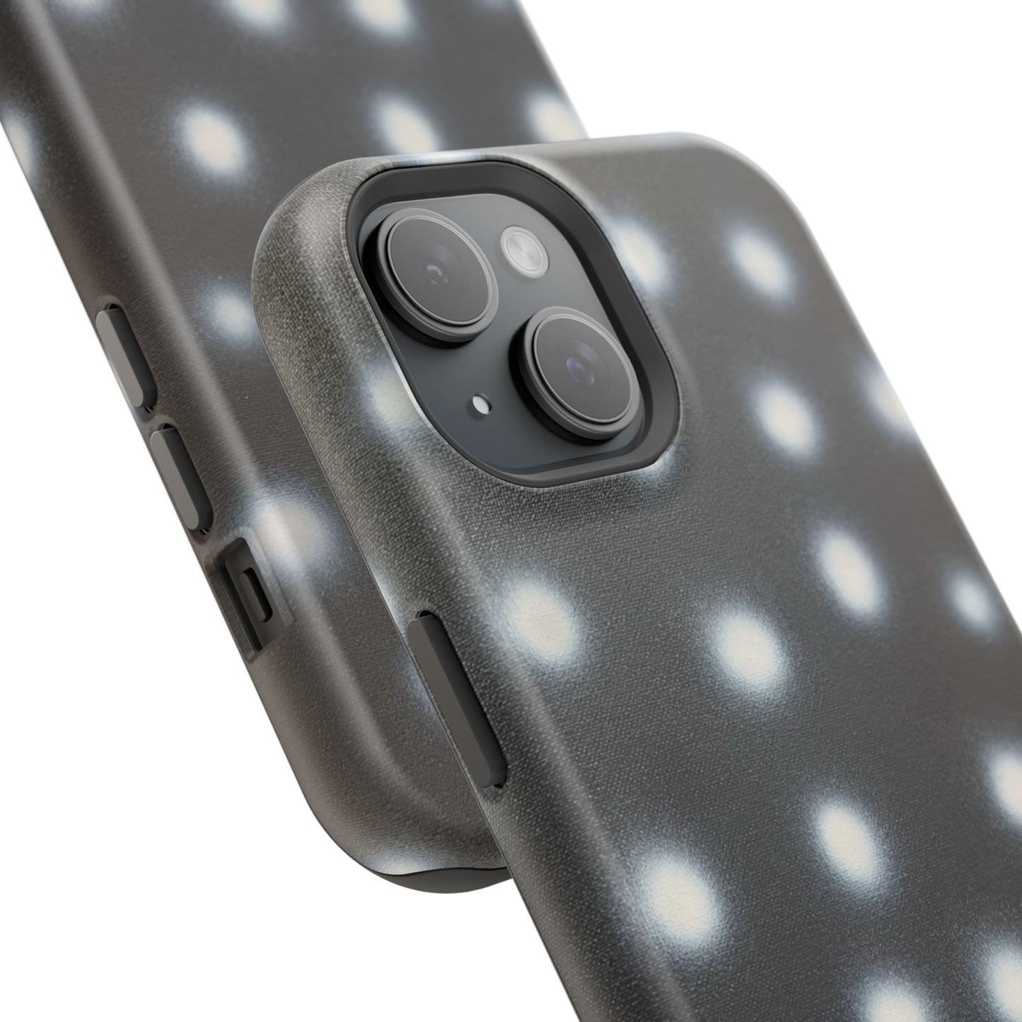 MagSafe "coconut noir polka dot" airbrush iPhone case