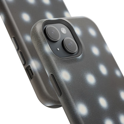 MagSafe "coconut noir polka dot" airbrush iPhone case