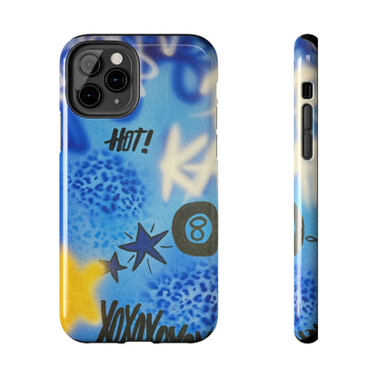 "brilliant blues" airbrush iPhone case