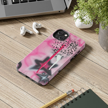 "pink cheetah" airbrush iPhone case