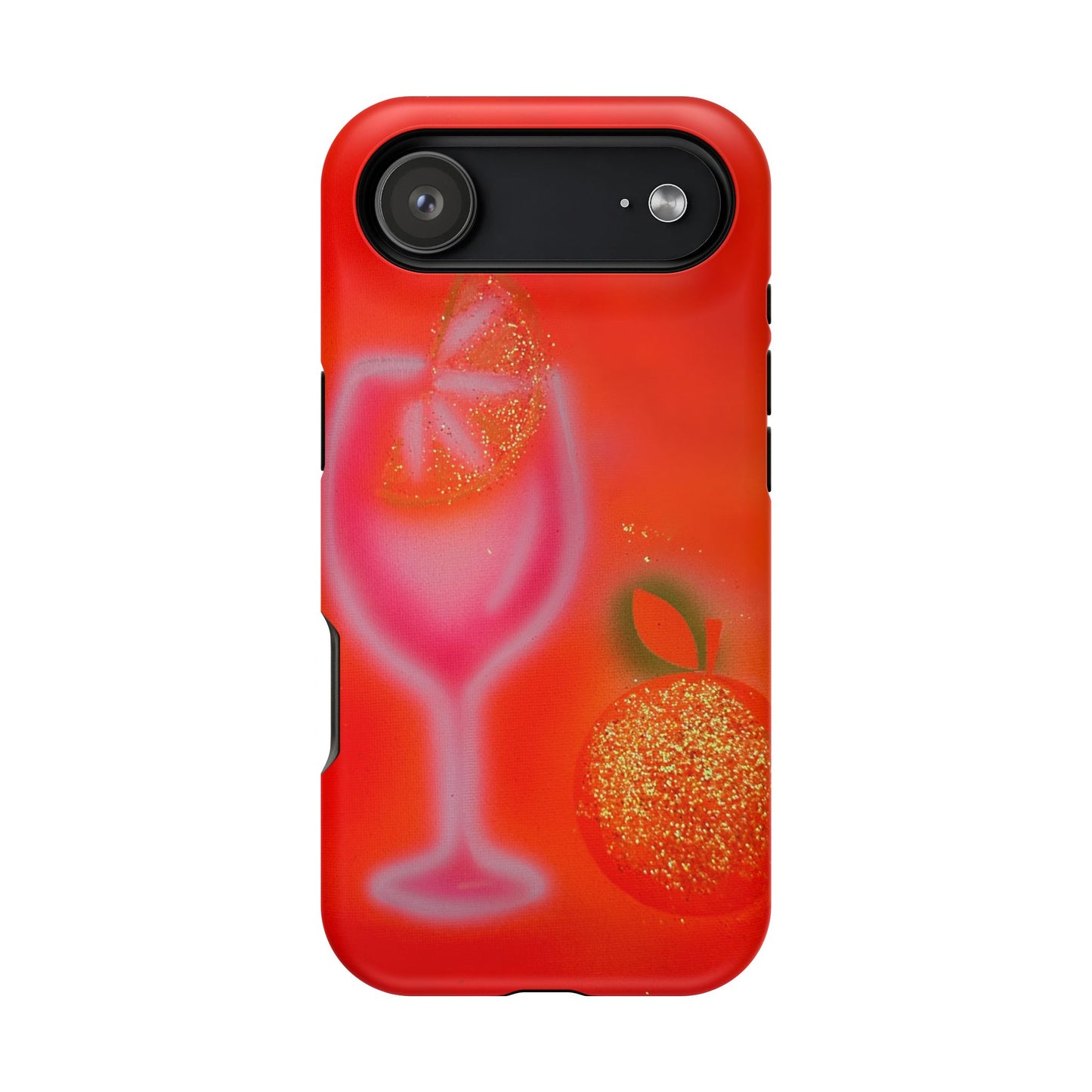 MagSafe "aperol spritz" airbrush iPhone case