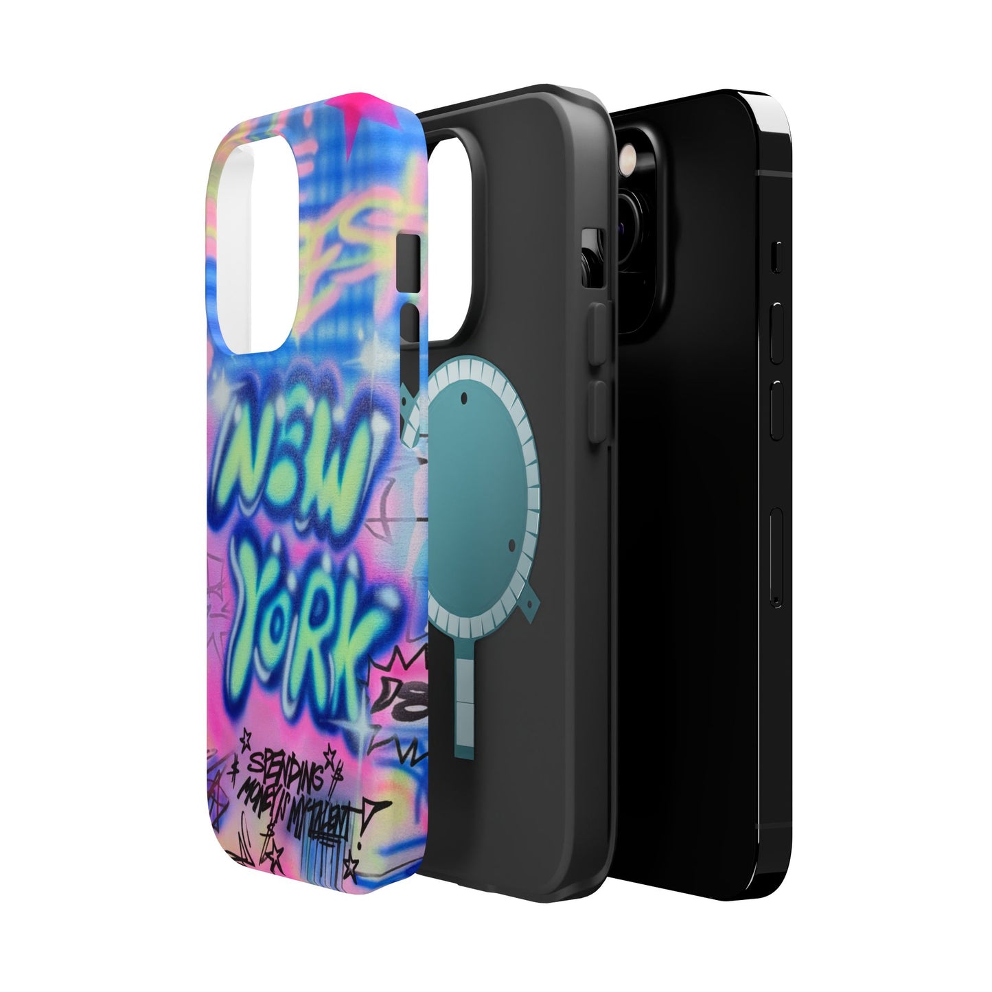 magsafe "spending $$ is my talent" airbrush iPhone case