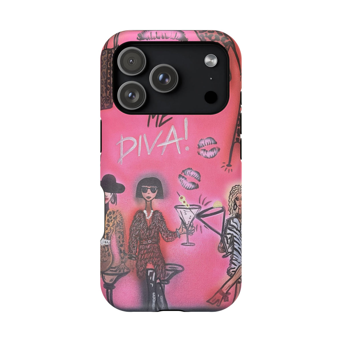 MagSafe "party diva" airbrush iPhone case